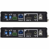 Input panel of HDBaseT transmitter showing control interfaces and configuration switches-alternate-image3