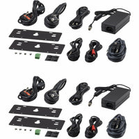 Complete set of mounting accessories, power supplies, and cables included with HDBaseT kit-alternate-image7