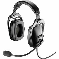 Poly SHR 2083-01 Ruggedized Aviation Headset, Binaural Stereo, Noise Cancelling Mic, Wired Quick Disconnect, Adjustable Headband, Black - 8K7C7AA (1 Year Warranty)