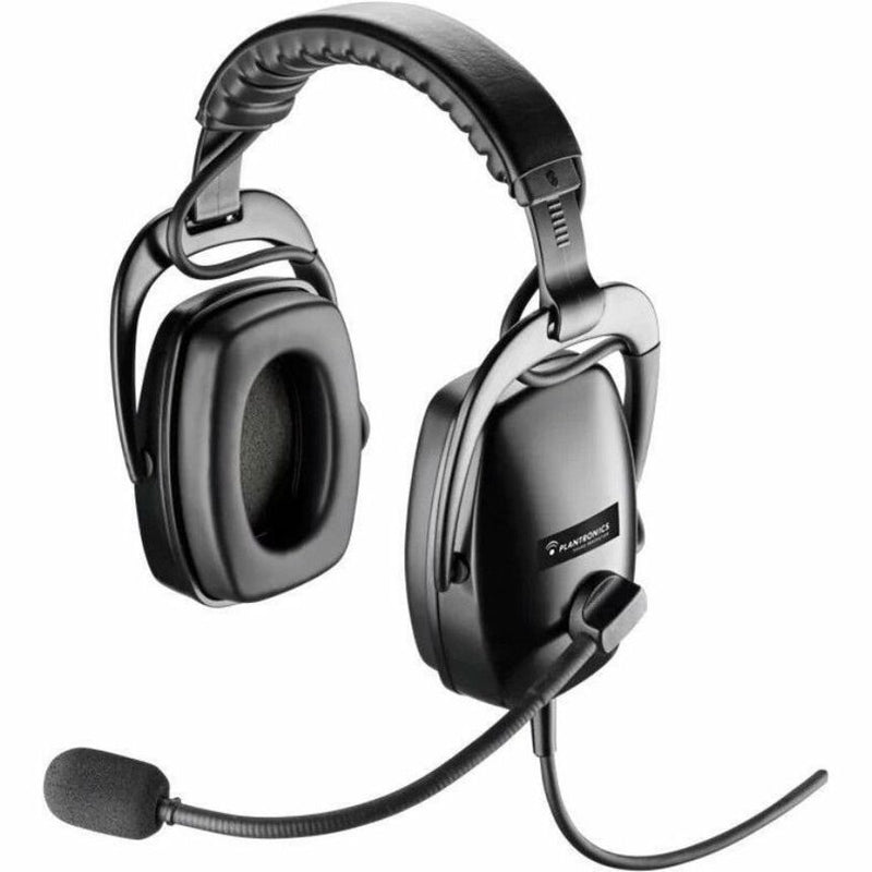 Poly SHR 2083-01 professional aviation headset with noise-canceling boom microphone and binaural ear cups