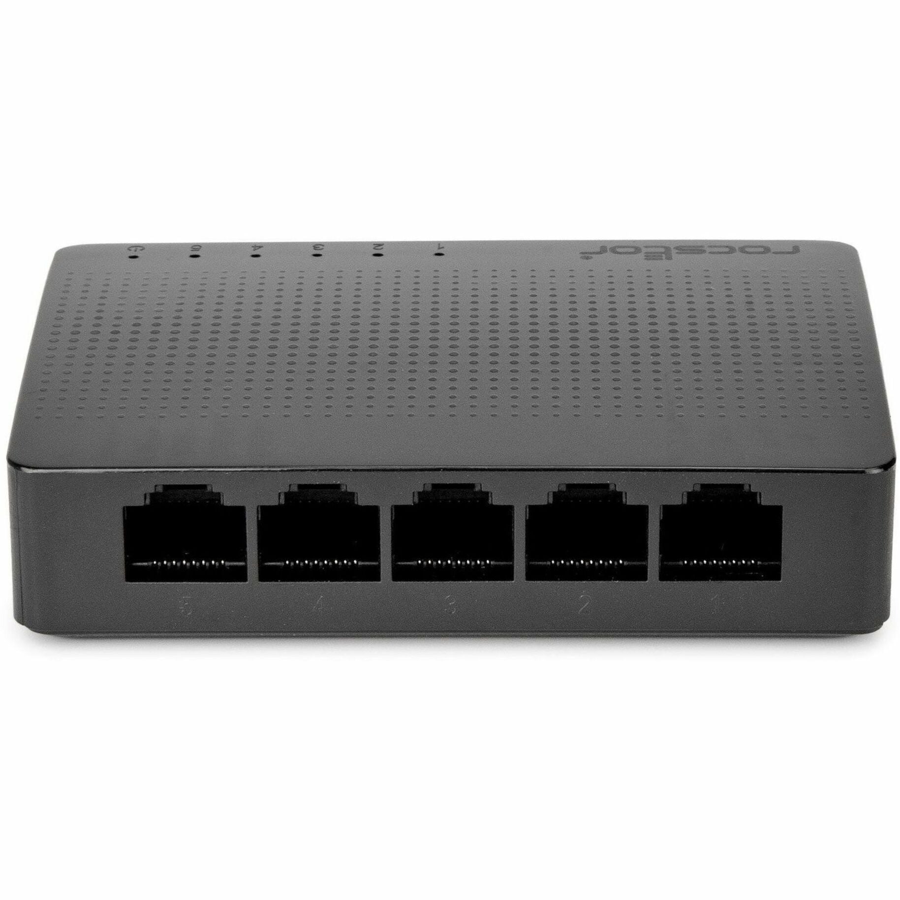 Rocstor JetConnect JC5 5-Port Gigabit Desktop / Wallmount Unmanaged Network Switch (Y10S001-B1)