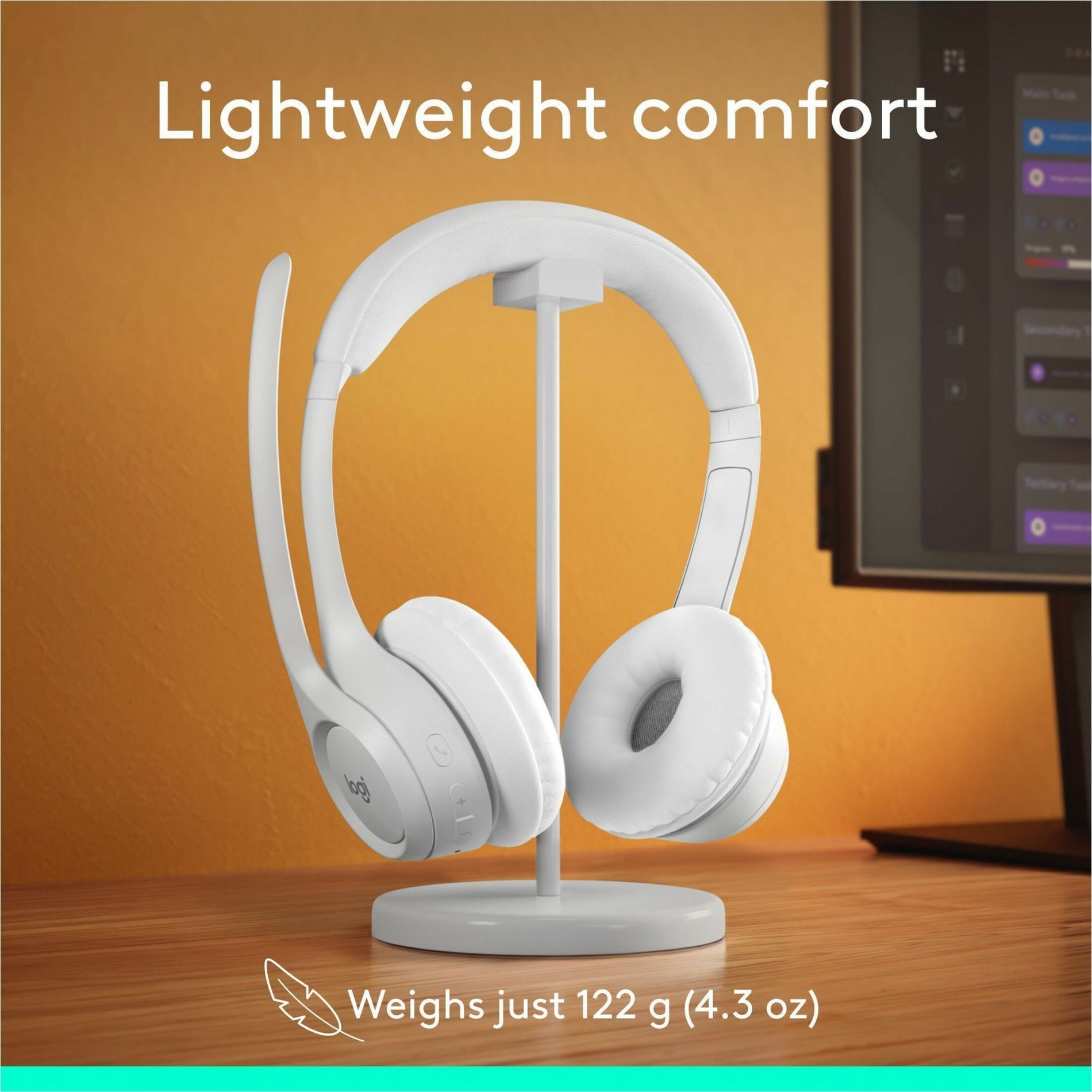 Logitech Zone 300 Draadloze Headset - Off White (981-001416)