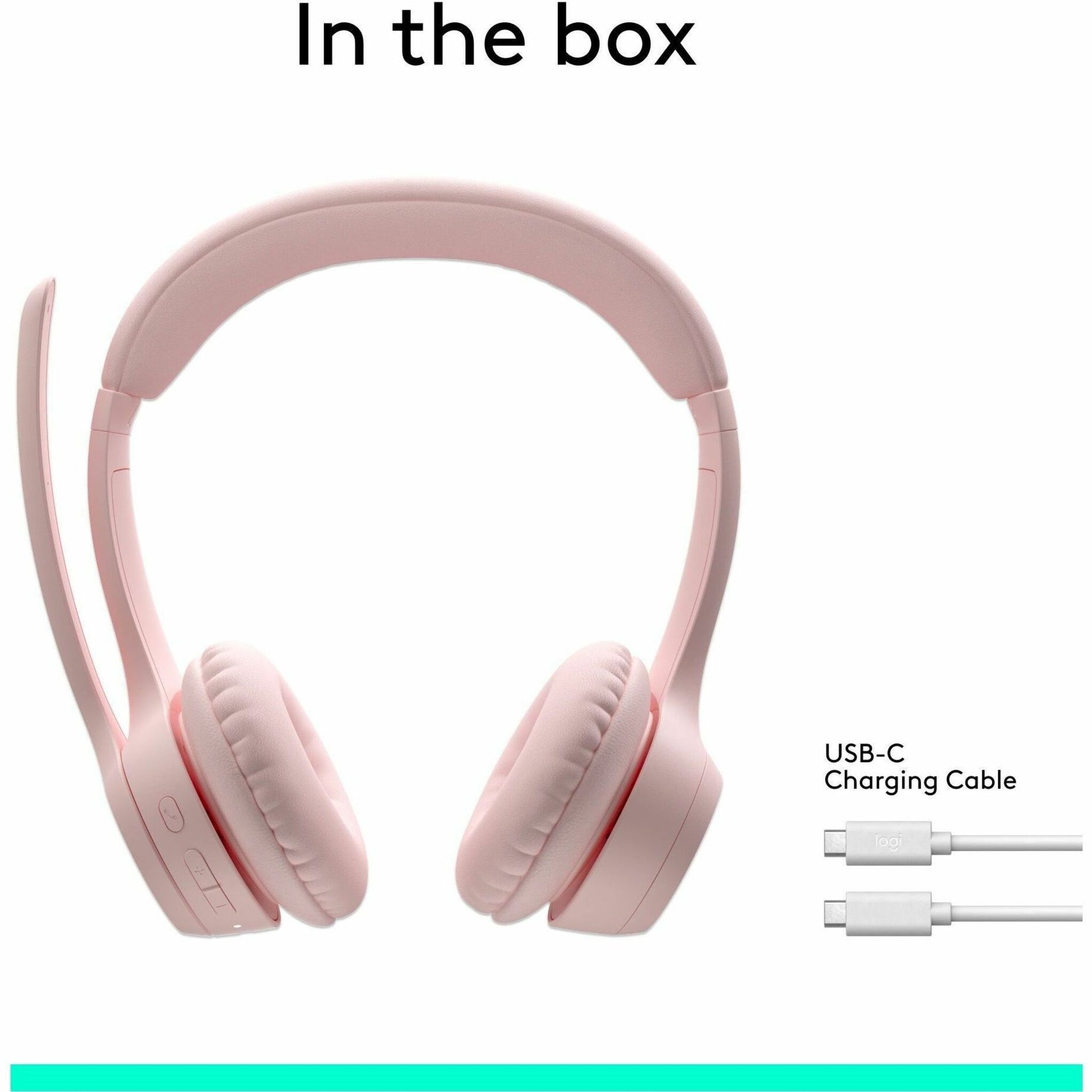 Logitech Zone 300 Draadloze Headset - Roze (981-001411)