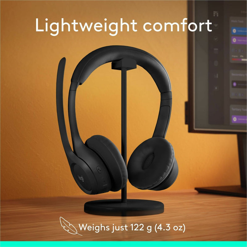 Lightweight design showcase of the Logitech Zone 300 headset