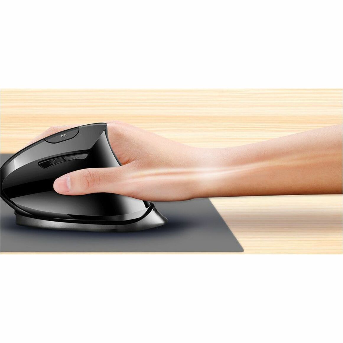 Side view of hand position on Adesso iMouse V3 showing ergonomic support-alternate-image9