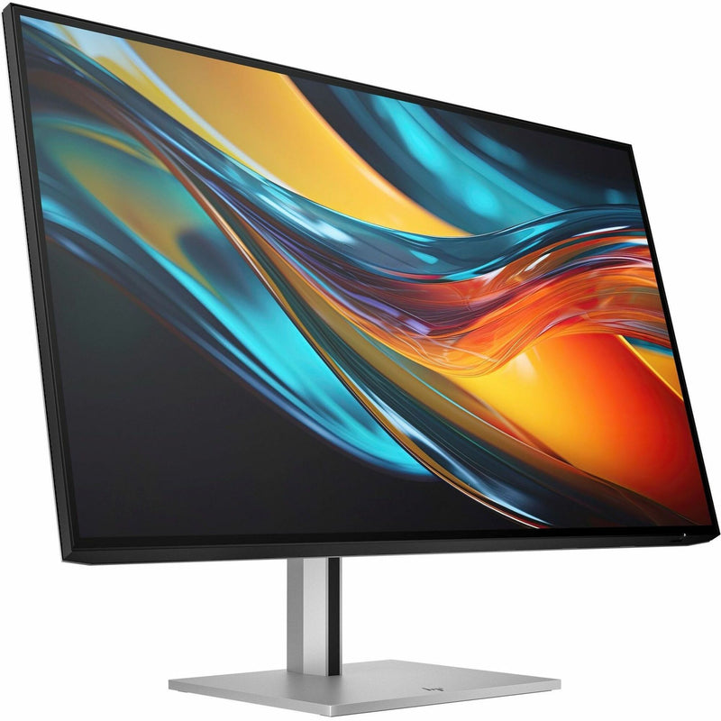 Angled view of HP 7 Pro monitor highlighting the premium design with slim bezels and modern stand