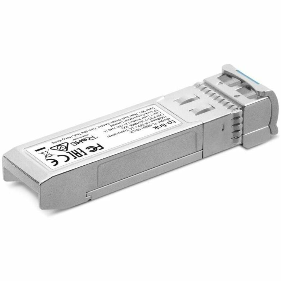 Side view of TP-Link SFP+ module highlighting thermal design and construction quality-alternate-image2