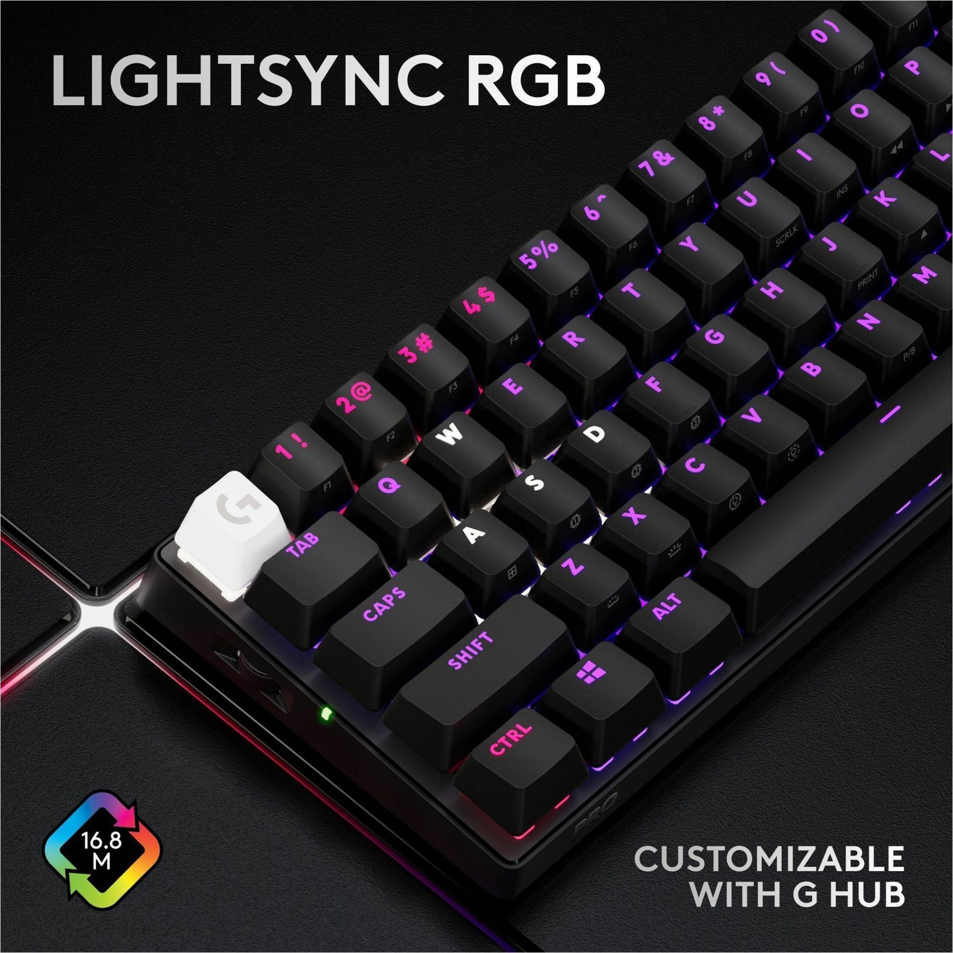 Logitech G Logitech Pro X60 LIGHTSPEED Wireless Keyboard Linear - Black (920-012164)