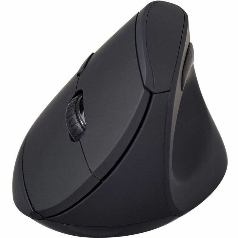 Side view of V7 MW500BT vertical ergonomic mouse showing its upright design and contoured shape