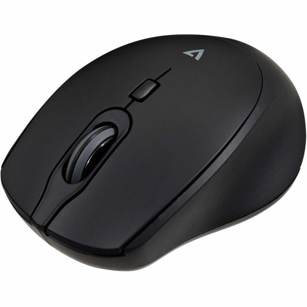 V7 MW350 Wireless Professional Silent Mouse - Optical - 2.4Ghz - Black - Wireless Connection - 1600 dpi - Scroll Wheel - 4 Button(s) - Soft Touch - Quiet Clicks - Battery Included - Compatible with PC, Mac, Chromebook
