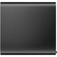 Close-up view of HP Z2 Mini G9 workstation's matte black surface finish-alternate-image4