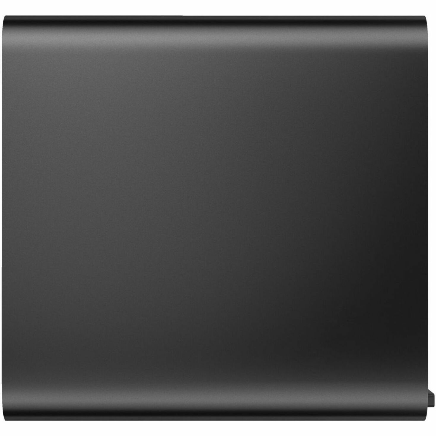 Close-up view of HP Z2 Mini G9 workstation's matte black surface finish-alternate-image4