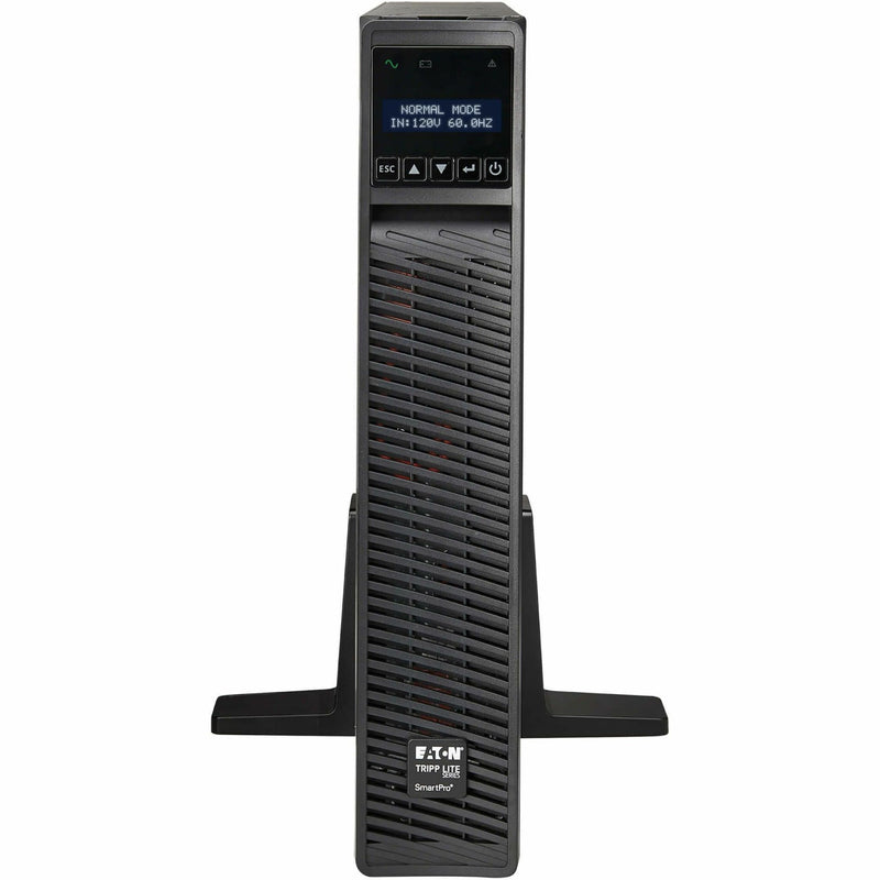 Front view of Tripp Lite SMART3000RXLTAA UPS in tower position