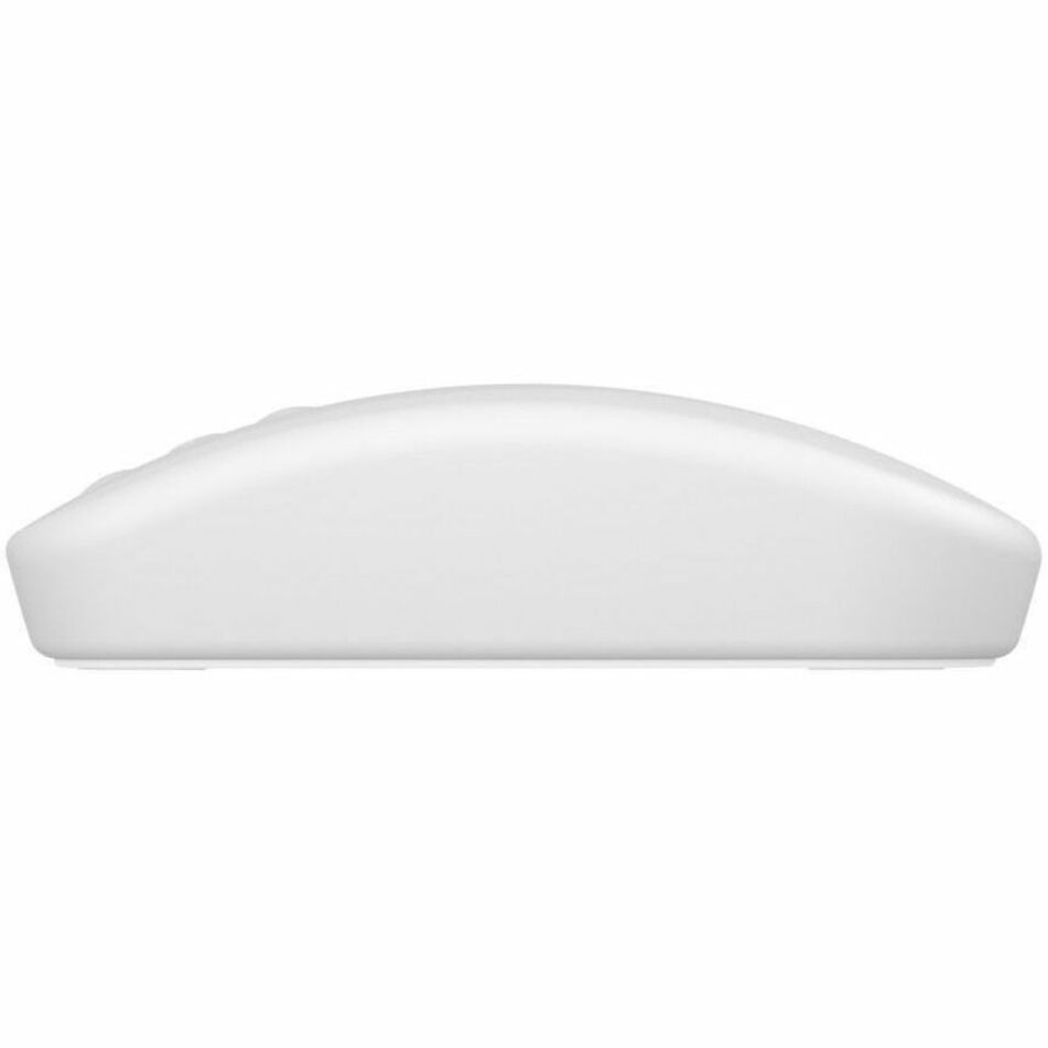 Side profile view of white medical mouse showing smooth seamless design-alternate-image1