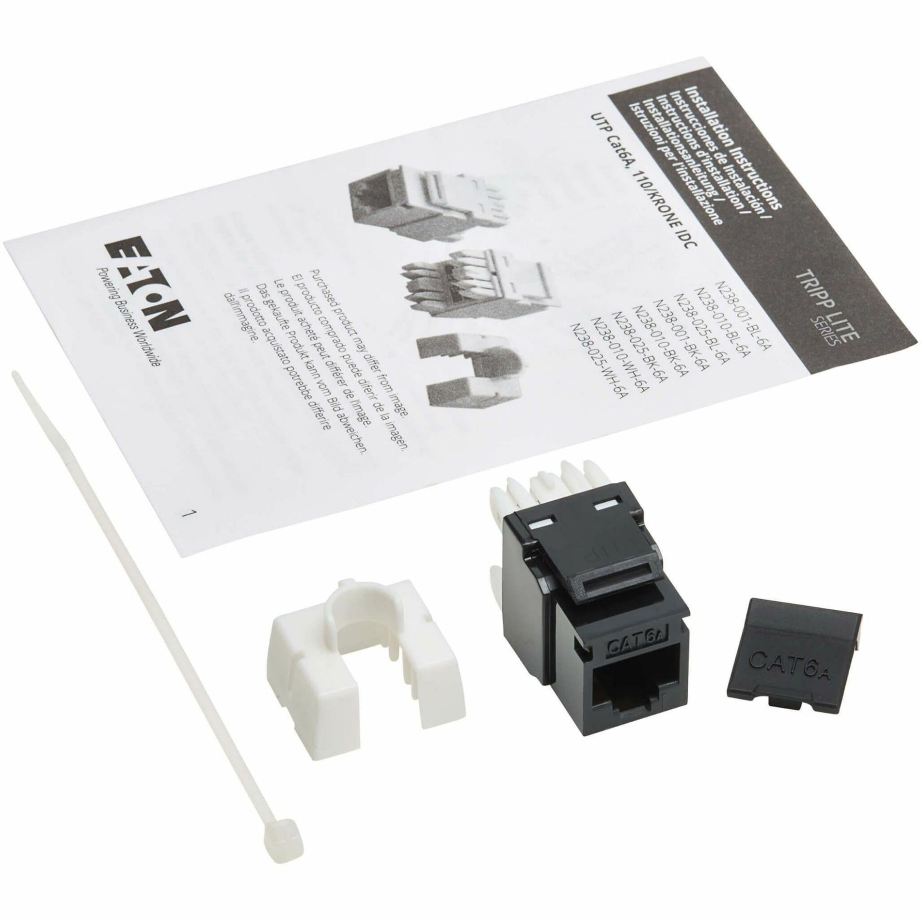 Complete Cat6a keystone jack installation kit with instructions and components-alternate-image7