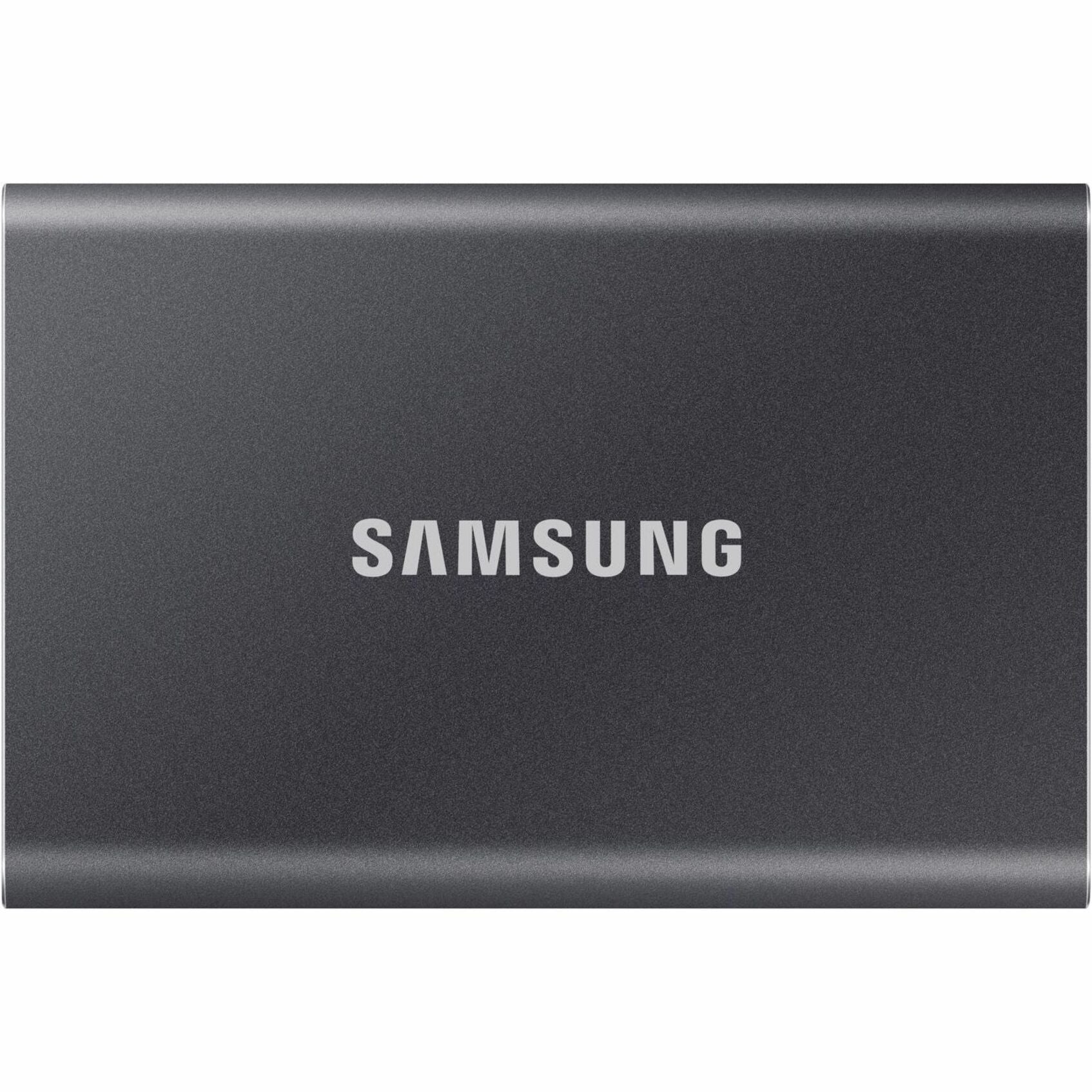 Samsung T7 4 TB Portable Solid State Drive - External - PCI Express NVMe - Titan Gray (MU-PC4T0T/AM)