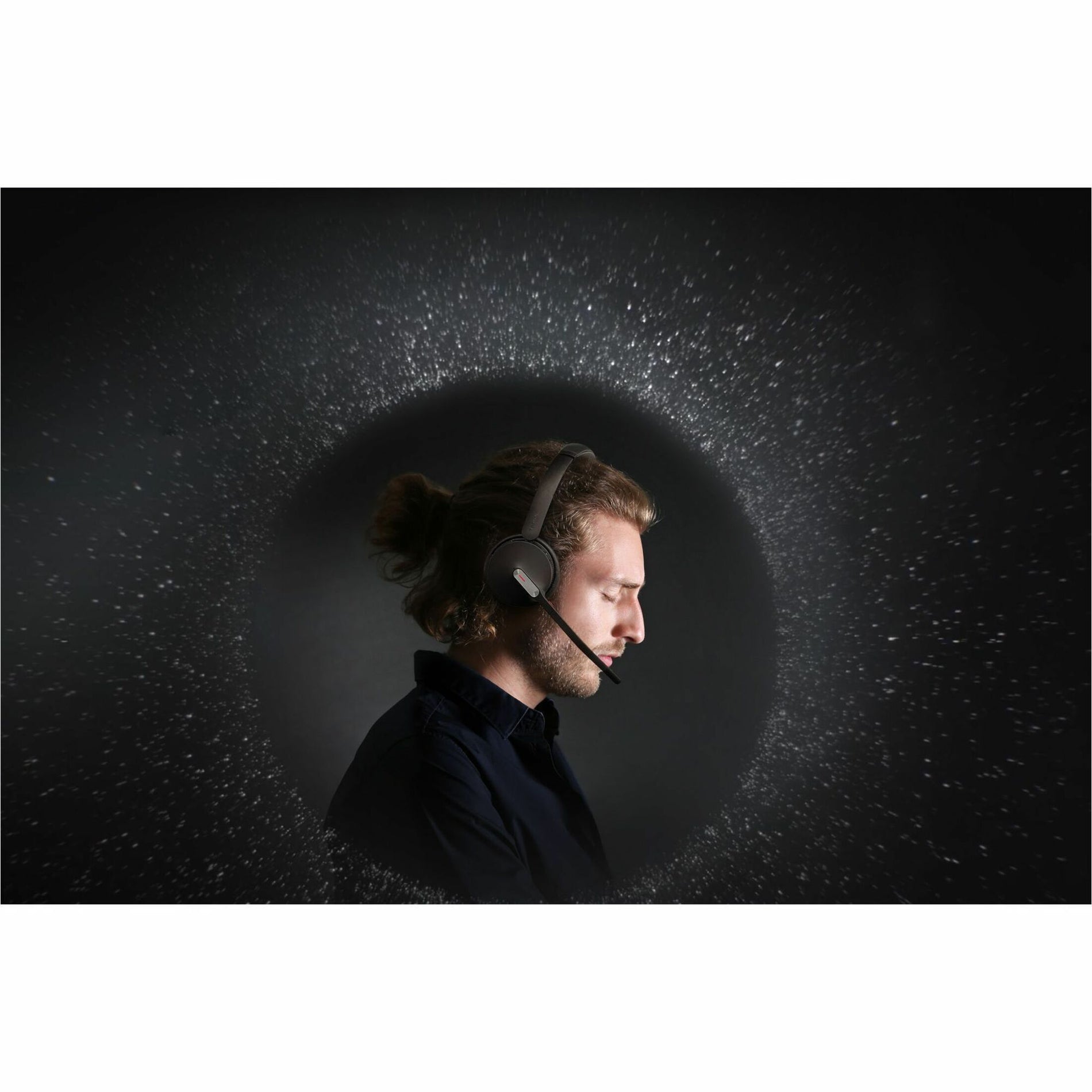 Artistic profile shot showing acoustic performance of BH70 headset-alternate-image4