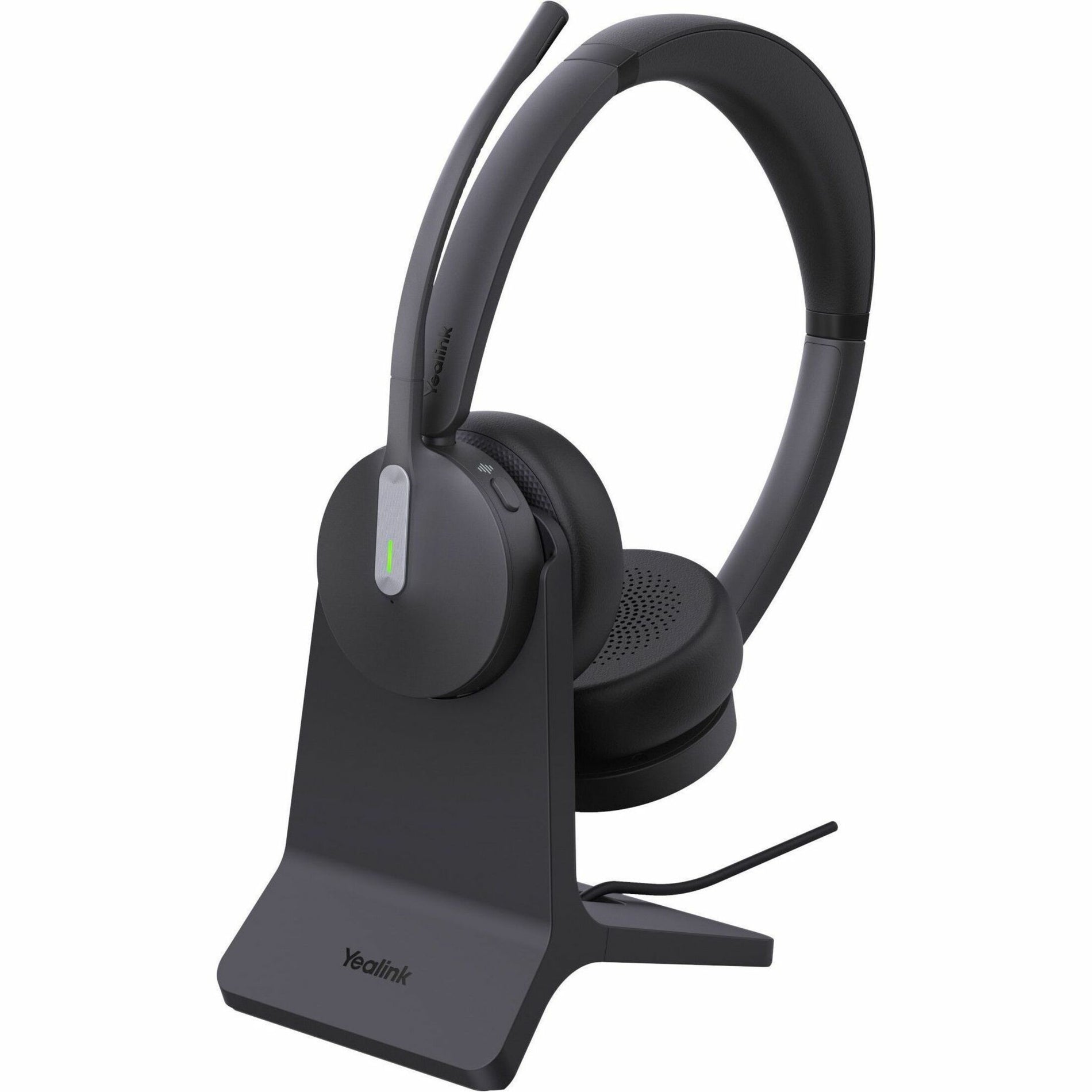 Yealink BH70 headset on charging stand-alternate-image13