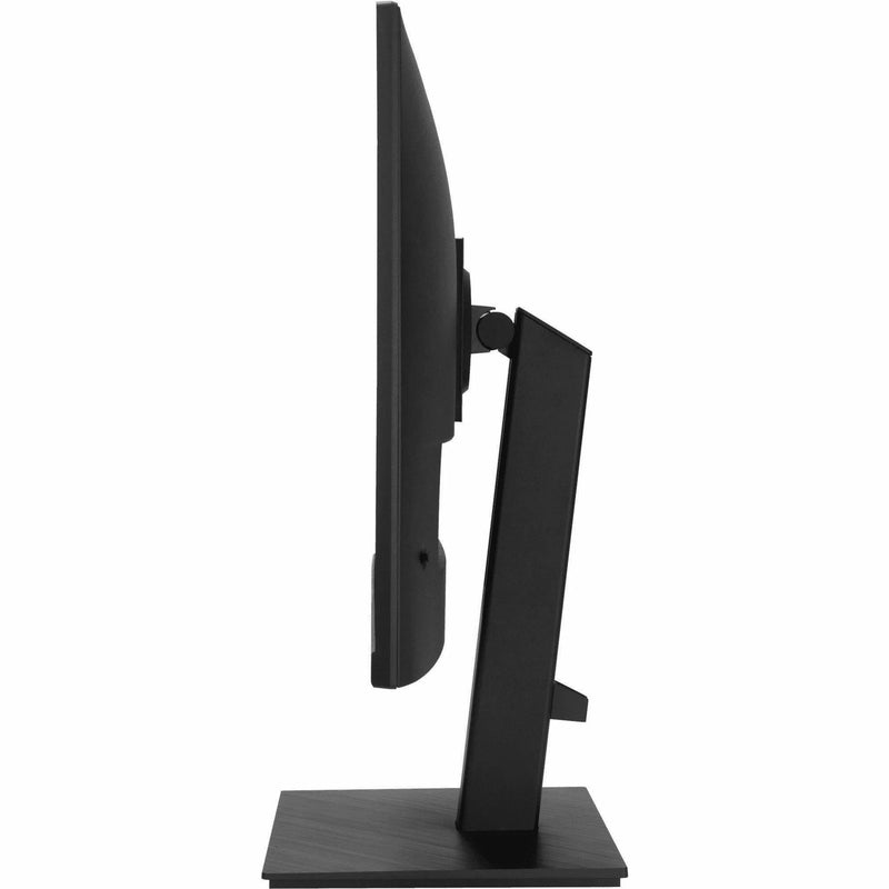 Side view of ASUS VA27UQSB monitor showing height and tilt adjustment