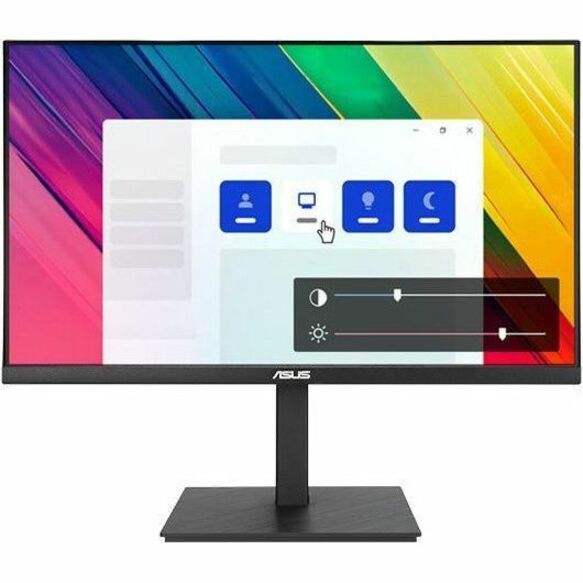 ASUS VA27UQSB monitor showing DisplayWidget interface