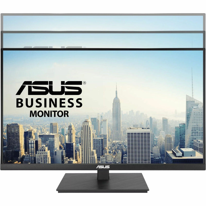 Front view of ASUS VA27UQSB monitor displaying vibrant image quality