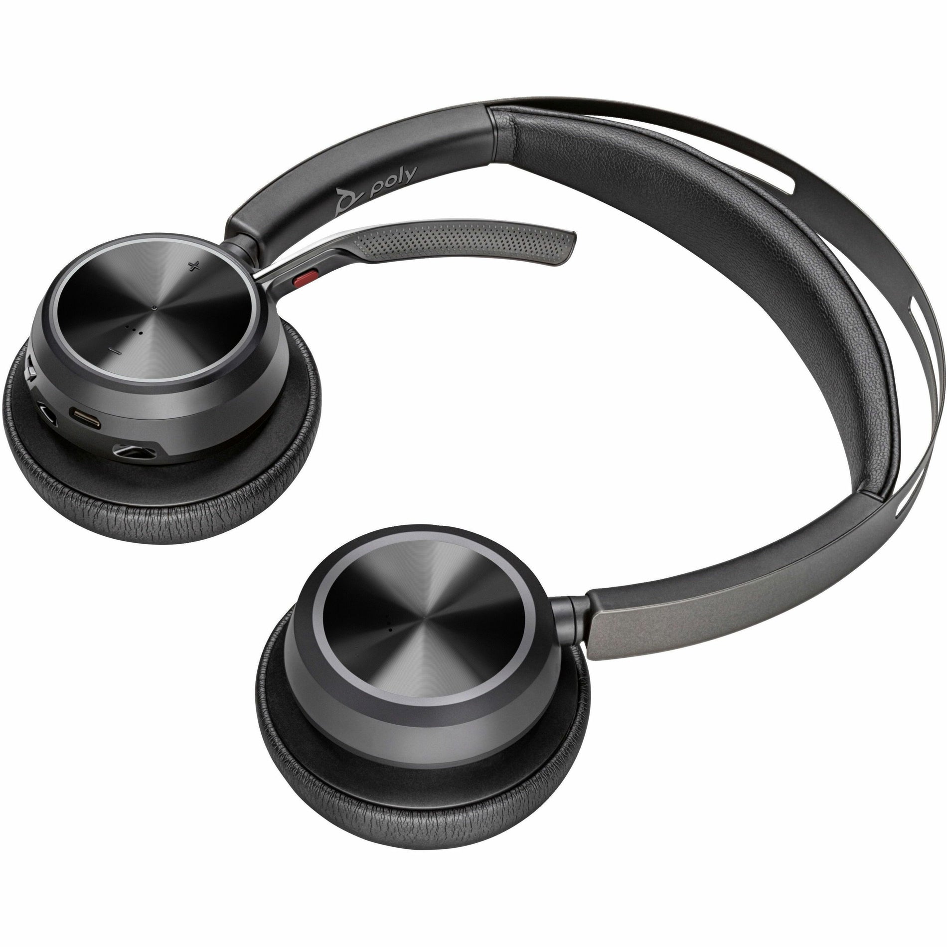 Close-up view of Poly Voyager Focus 2 headset comfort features-alternate-image5