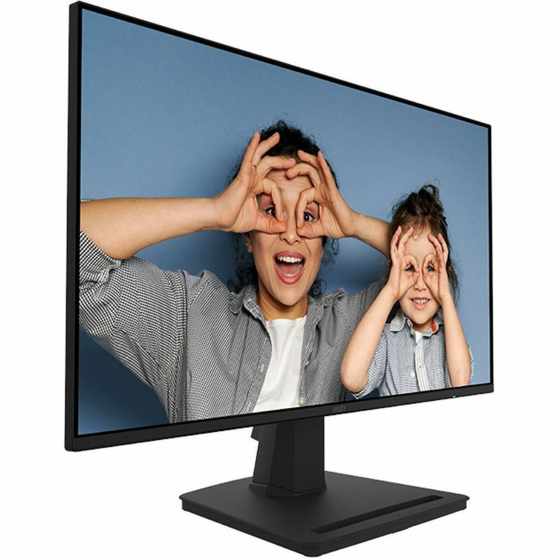 Front view of MSI PRO MP252 monitor displaying vibrant image quality with eye protection features