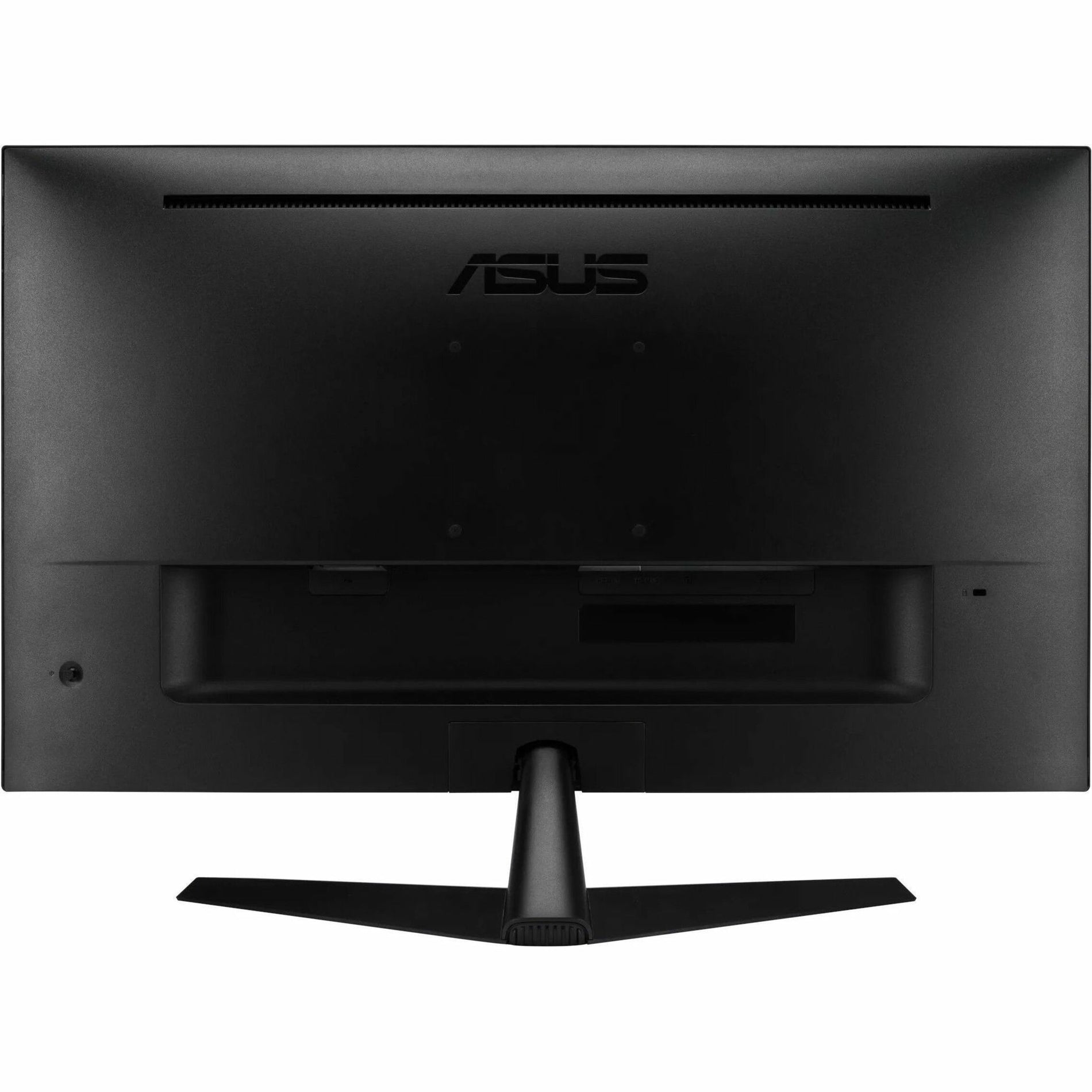 Rear view of ASUS VY27UQ monitor showing ports and connections-alternate-image5