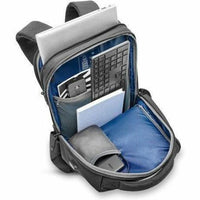 Interior view of HP backpack showing laptop compartment and organization features-alternate-image5