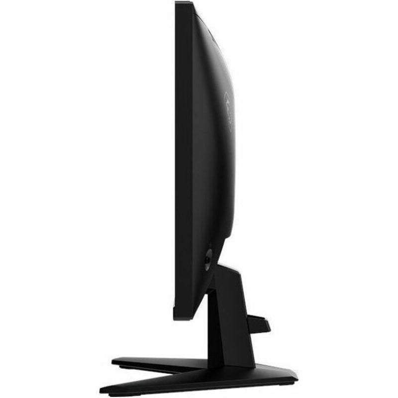 Side view of MSI G255F gaming monitor showing slim profile and adjustable stand