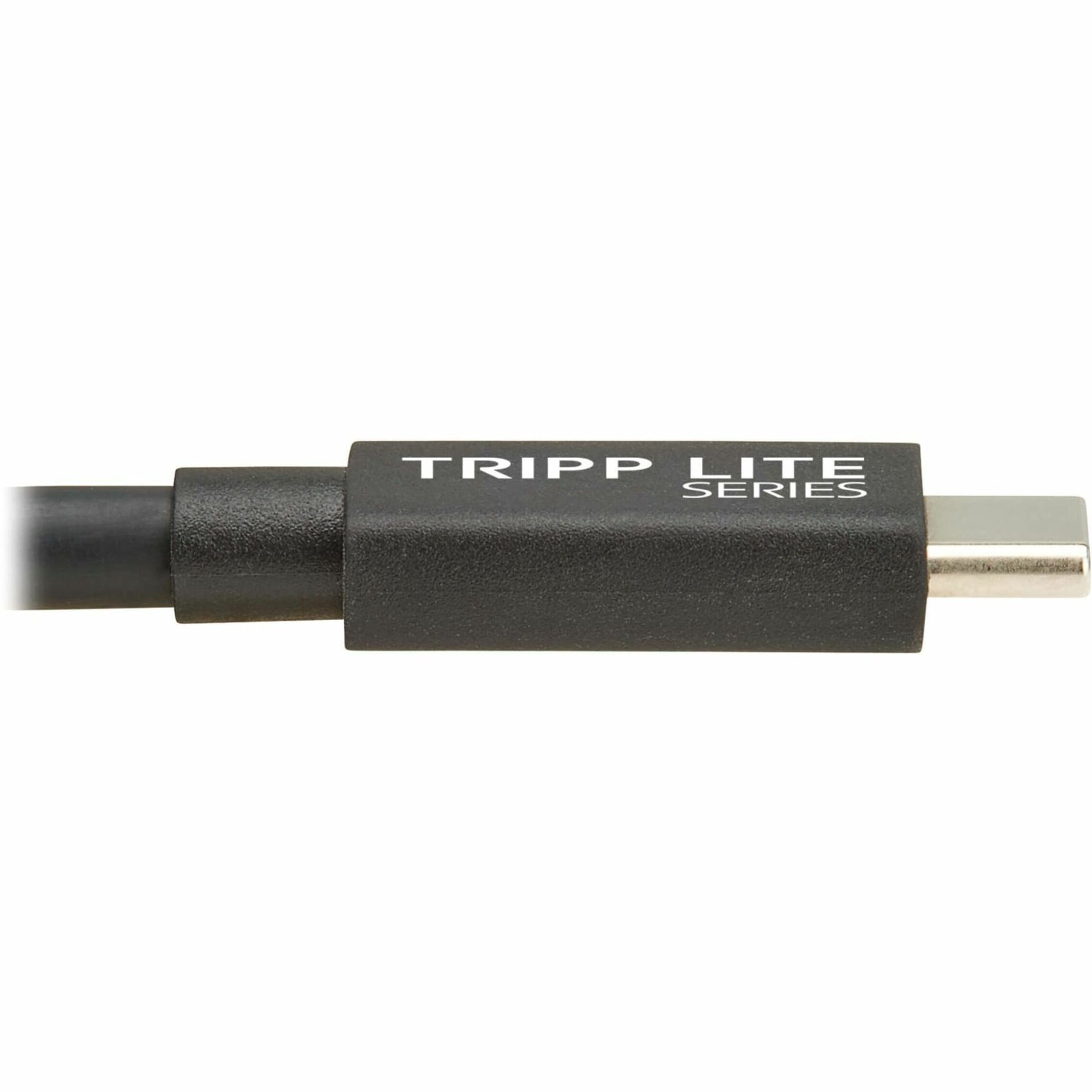 Close-up of Tripp Lite Series branding on USB-C connector-alternate-image4