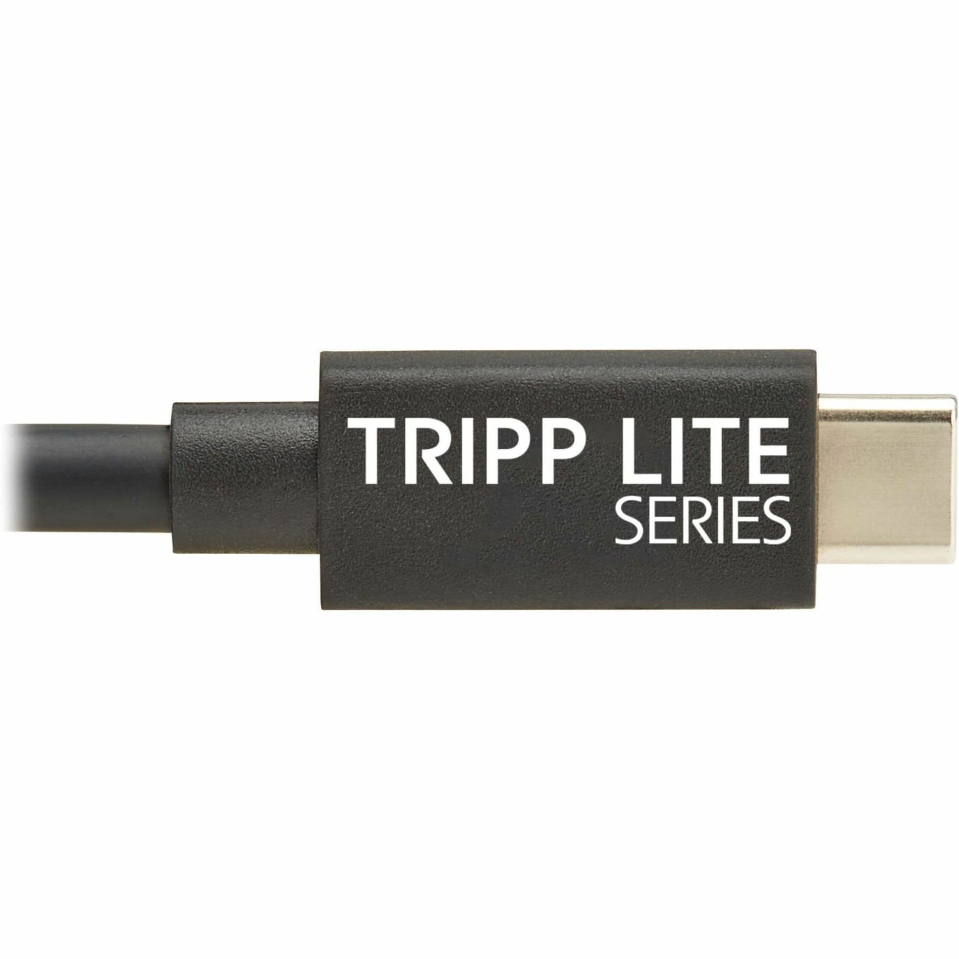 Detailed side view of USB-C connector showing Tripp Lite Series branding-alternate-image5