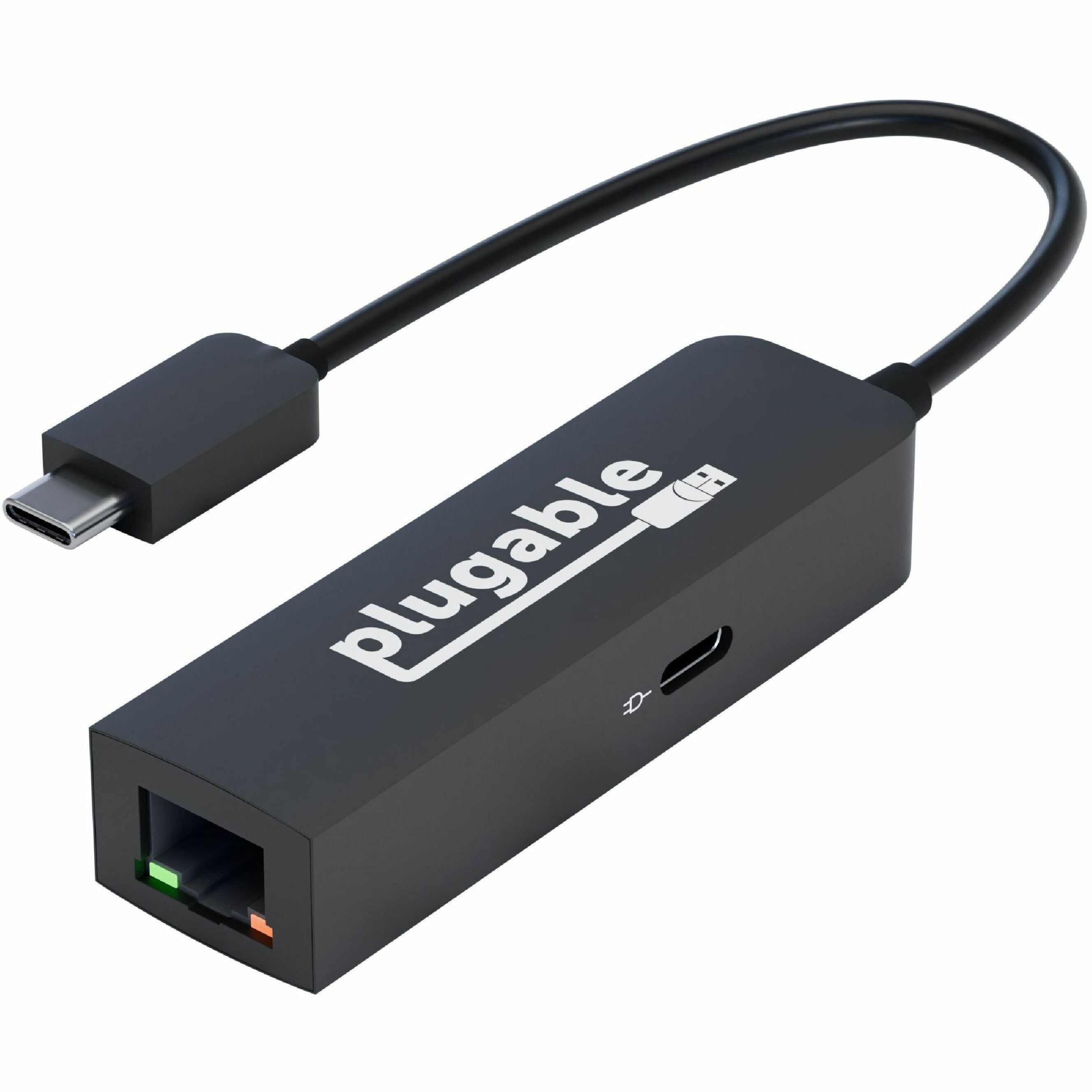 Plugable 2.5Gigabit Ethernet Network Adapter, USB-C, 100W Power Delivery Pass-Through Charging, Portable, RJ-45 Port - USBC-E2500PD (1 Year Warranty)