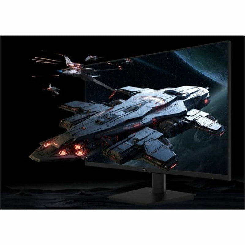 KTC gaming monitor displaying detailed space combat scene