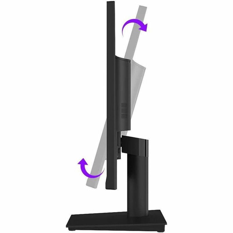 Demonstration of KTC gaming monitor's tilt adjustment range