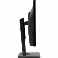 Side view of Acer B277U monitor showing USB ports and adjustable stand mechanism-alternate-image1