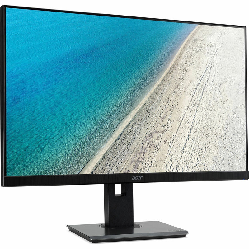 Front view of Acer B247Y monitor highlighting display quality and color reproduction