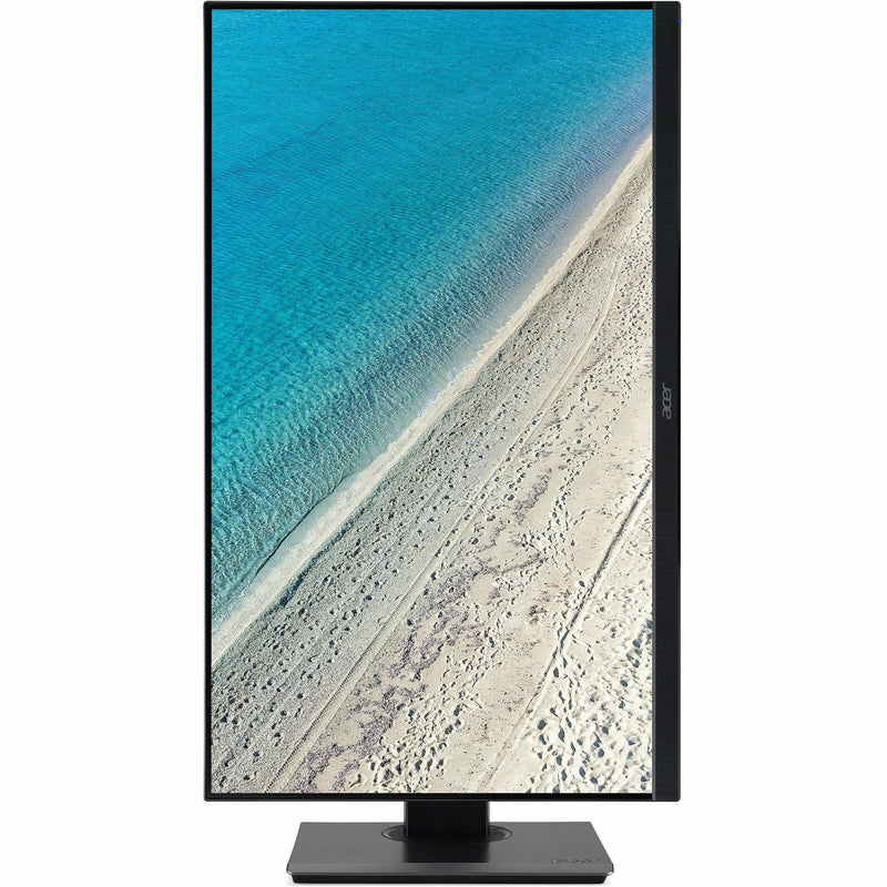 Acer B247Y monitor in portrait orientation showing display versatility