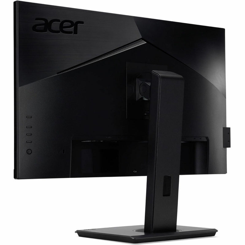 Rear angle view of Acer B247Y monitor emphasizing build quality and design