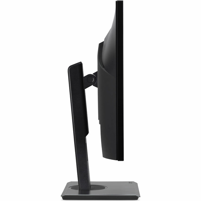 Side view of Acer B247Y monitor showing slim profile and sturdy stand