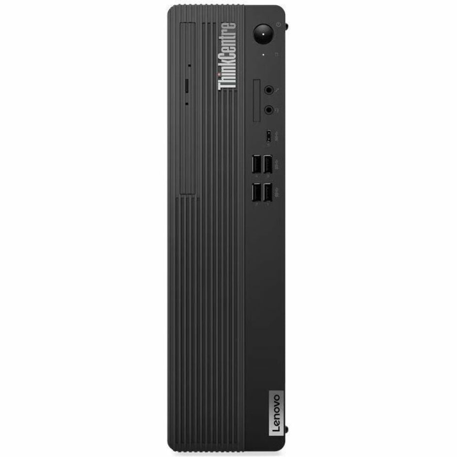 Front view of Lenovo ThinkCentre M70s Gen 5 desktop showing front panel ports and ThinkCentre branding-alternate-image1