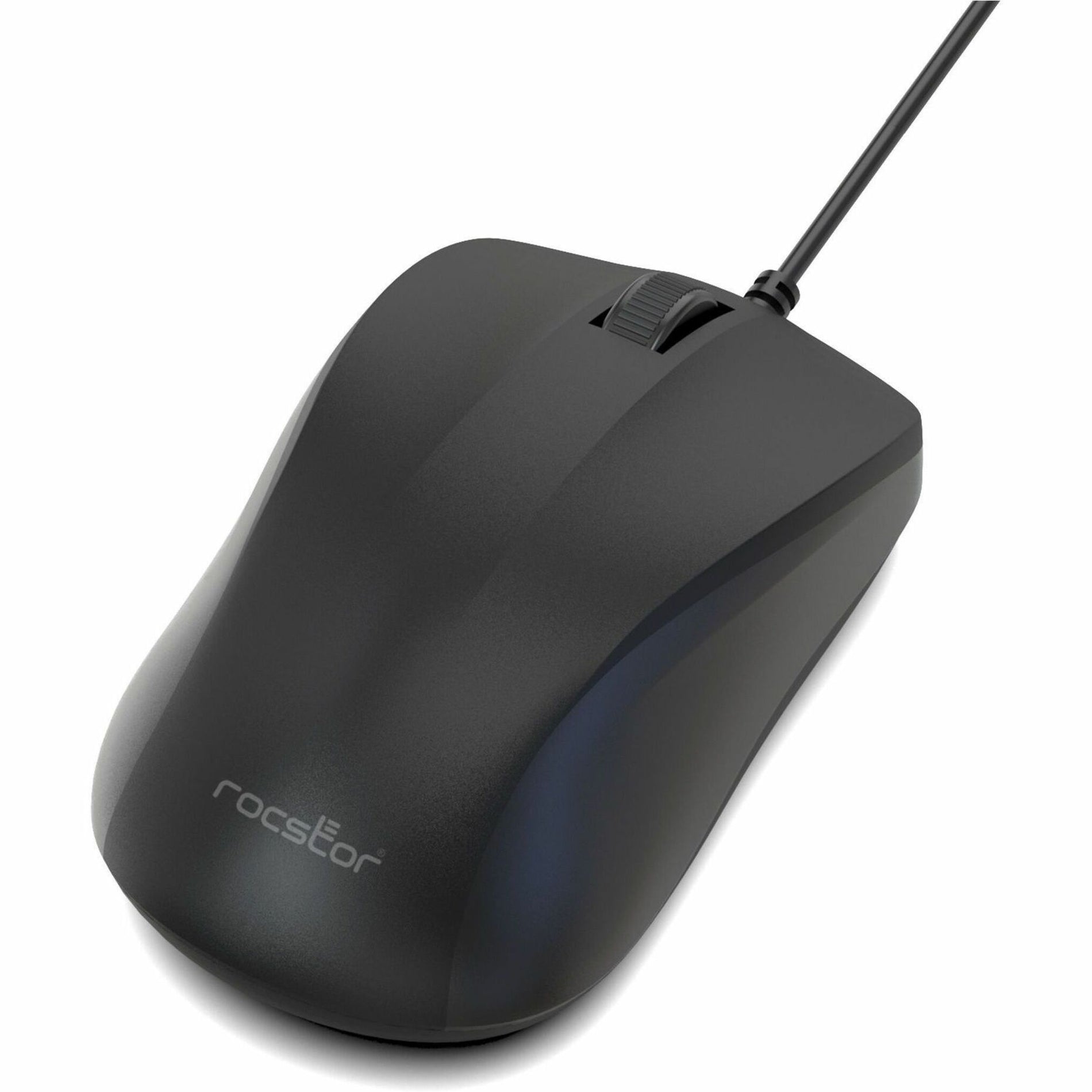 Side angle view of Rocstor QM1 mouse highlighting its ergonomic profile and construction-alternate-image3