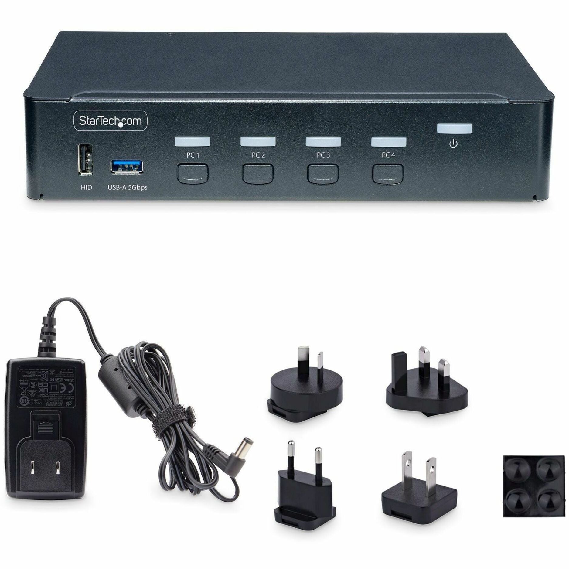 Power adapter kit with international plug options and rubber feet-alternate-image6