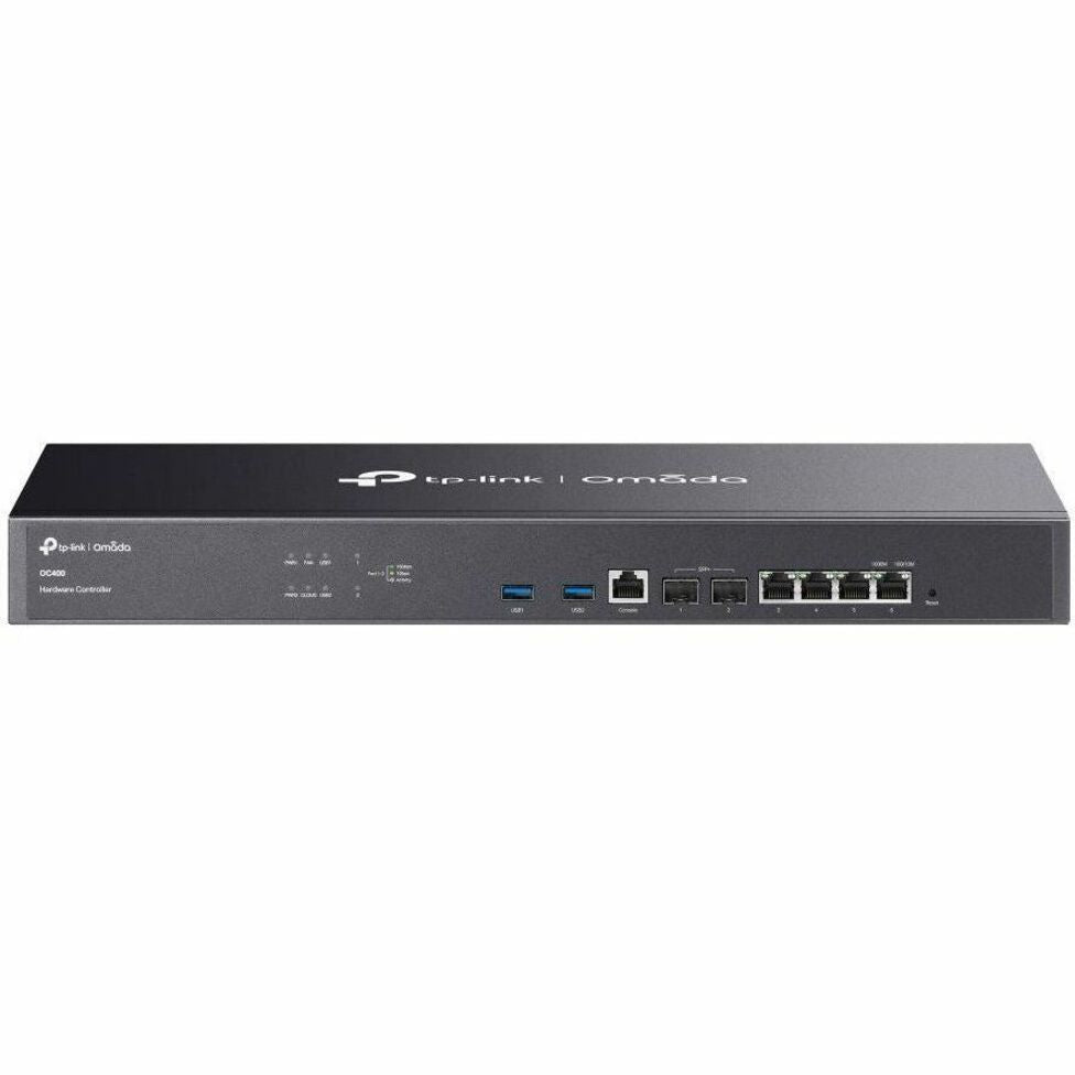 TP-Link Omada OC400 Hardware Controller, 10GE SFP+ Network Switch, Manages 1000 APs, Dual Power Supply, 4-Port Gigabit RJ45, 2 USB 3.0, Rack-mountable - OC400 (1 Year Warranty)