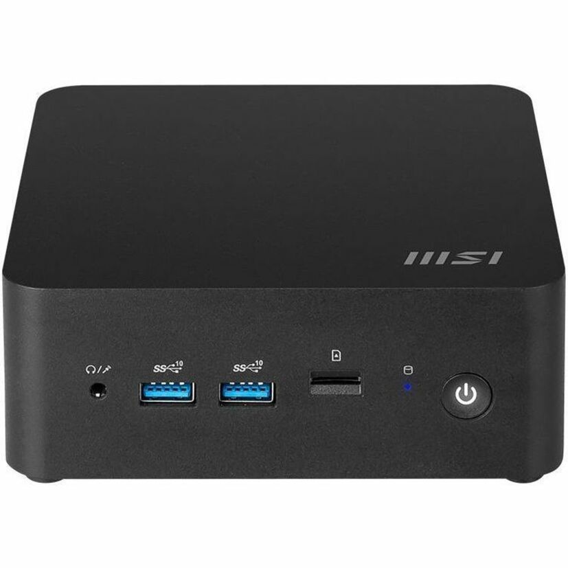 Front view of MSI Cubi NUC showing USB ports and power button-alternate-image1