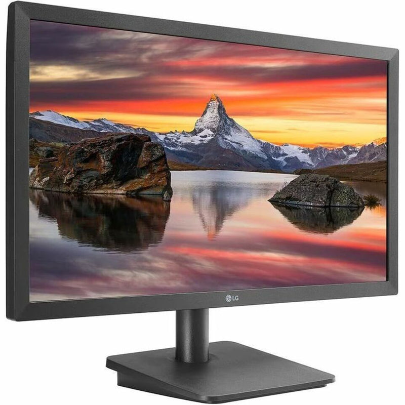 Side angle view of LG 22BR410-B monitor highlighting slim profile