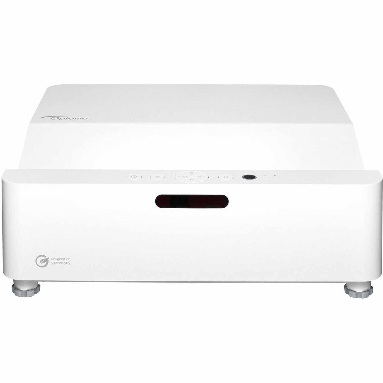 Optoma GT3500HDR DLP Projector, Full HD 1080p Ultra Short Throw Laser, 3800 Lumens, HDR10/HLG, 30000Hr Lamp Life, Gaming & Home Entertainment, Eco-Friendly, White - GT3500HDR (1 Year Warranty)