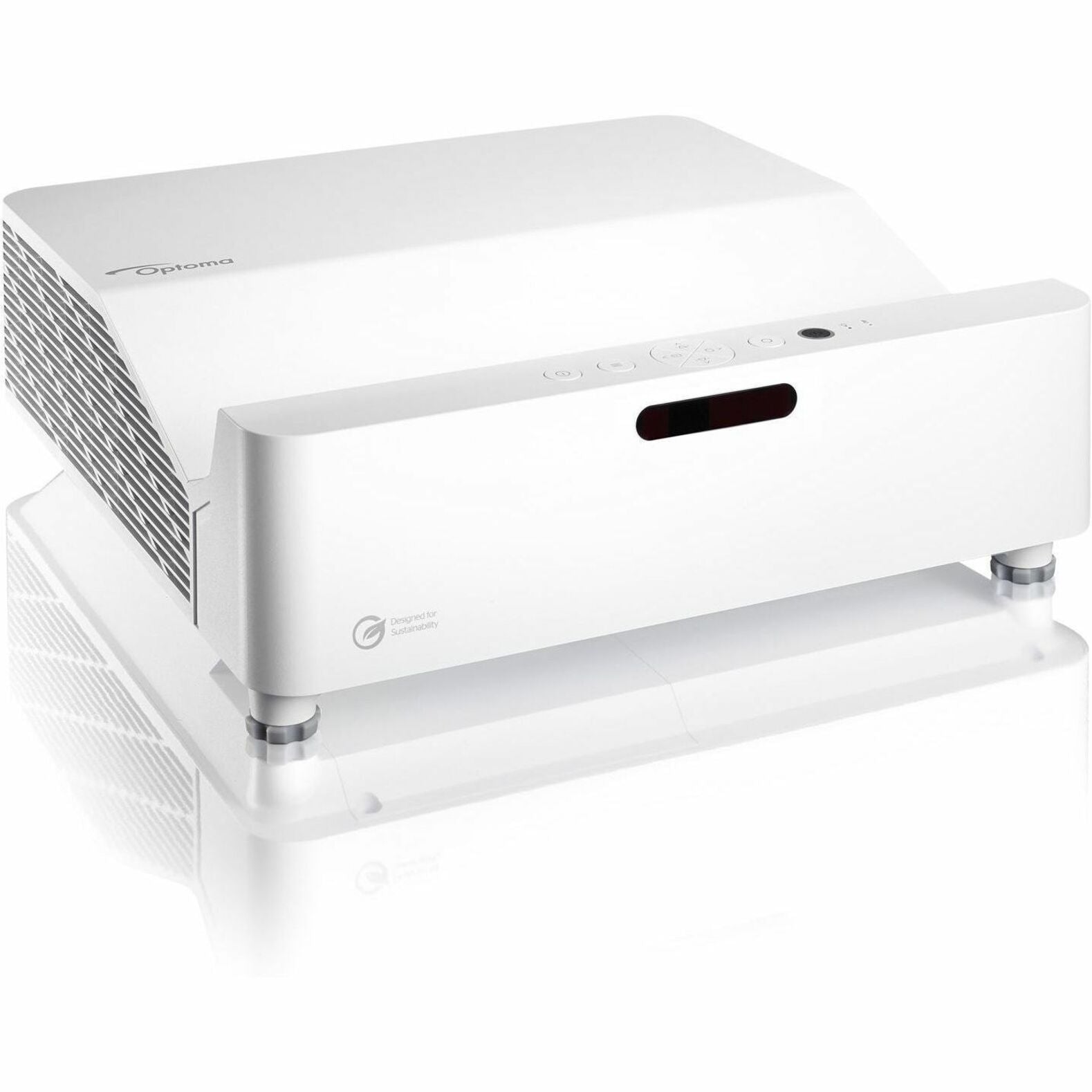 Side angle view of the Optoma GT3500HDR showing ventilation system and compact profile-alternate-image2