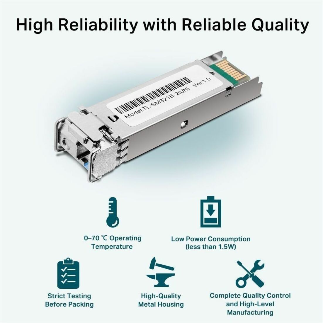 TP-Link 1000BASE-BX WDM ثنائي الاتجاه SFP وحدة (SM321B-2)