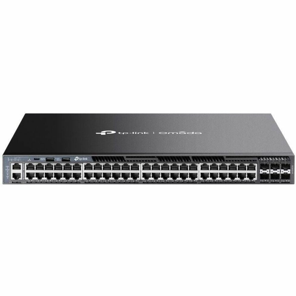 TP-Link Omada 48-Port Gigabit L3 Managed Switch, 6x 10G SFP+ Slots, Stackable Network Switch, Redundant Power Supply, Enterprise Business - SG6654X (1 Year Warranty)